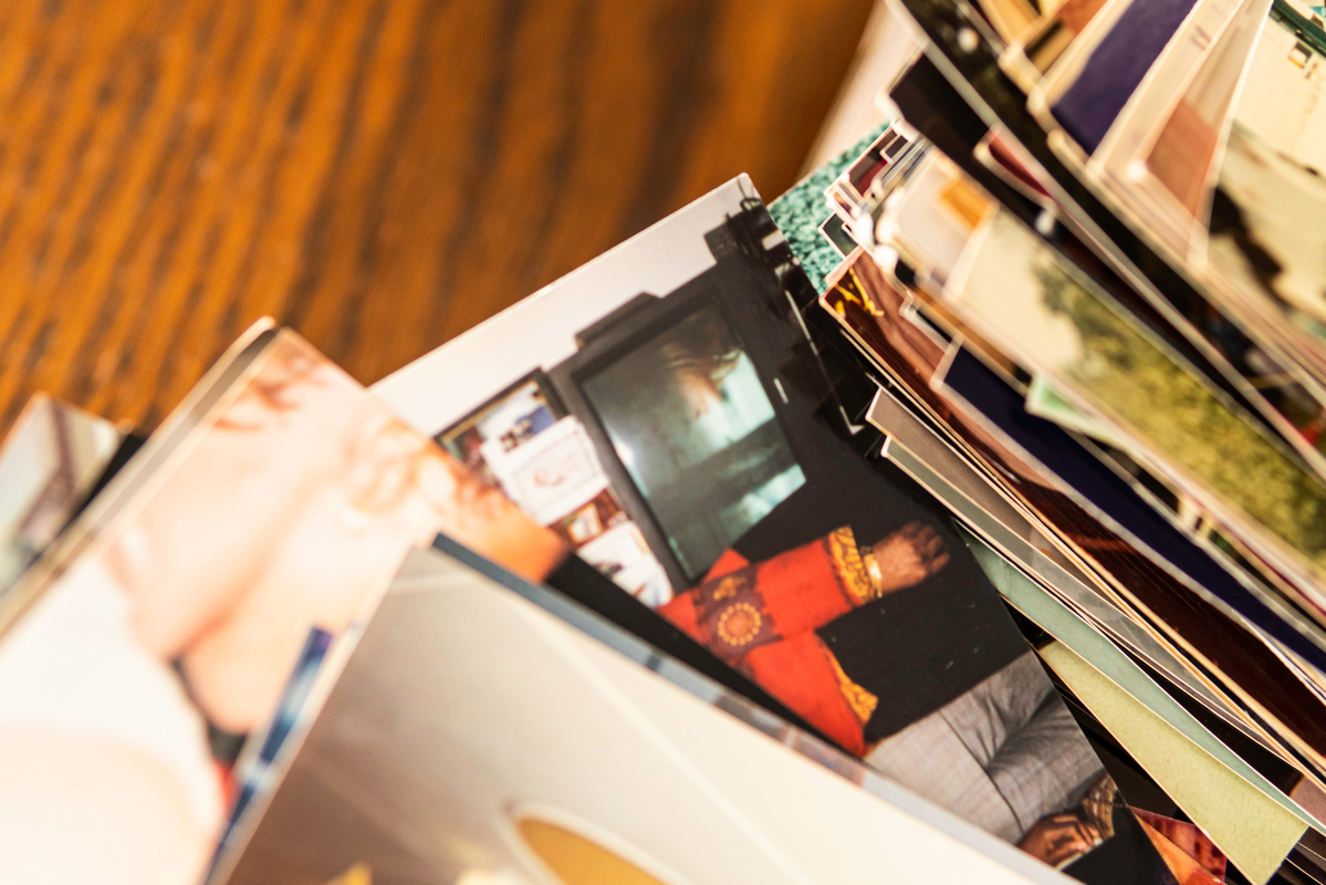 Stack of Old Photo Prints